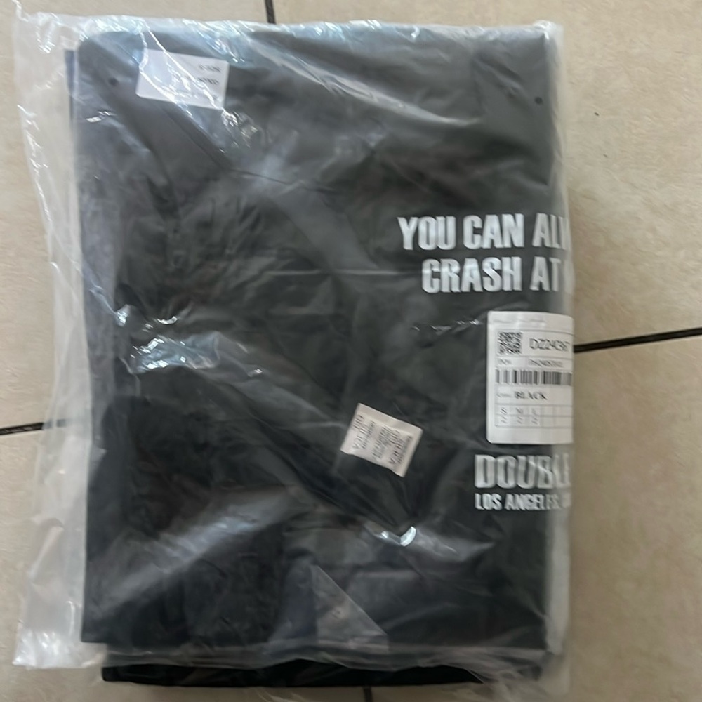 BRAND NEW Dark Grey / Black Women's Wide-Leg All-Cotton Pants - Picture 5 of 5